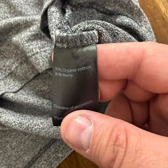 Huckberry Wellen Heathered Hemp Long Sleeve Medium - Picture 4 of 6